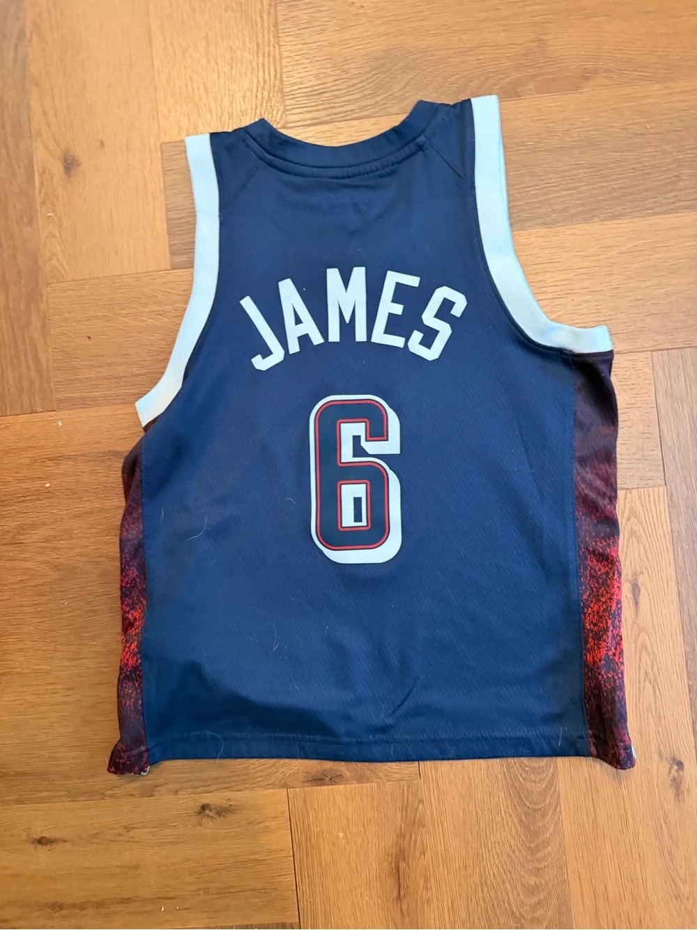 Nike Team USA LeBron James #6 “Sparks of Destiny” Youth Small Basketball Jersey